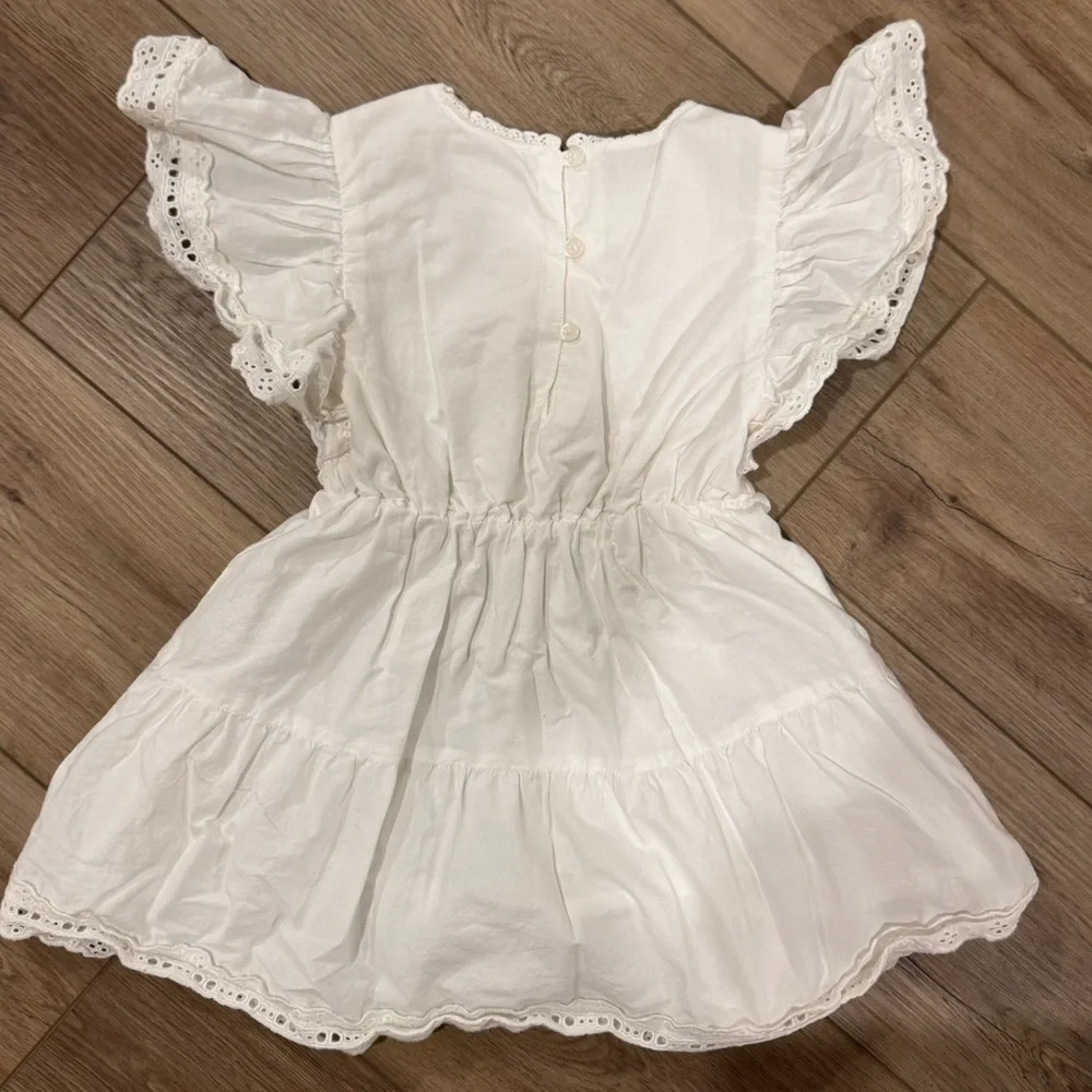 GAP Kids Lace Tiered Girls Ruffle Dress - XS (4/5) - Picture 5 of 7